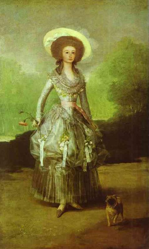 Francisco Jose de Goya The Marquesa de Pontejos oil painting image